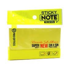 Giấy note vàng 3x5 Pro Office SN105